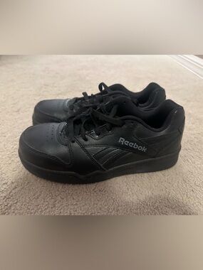 Reebok RB4160 Steel Toe Shoes Men’s 7M Black ASTM F2413-18 EH Slip Resistant